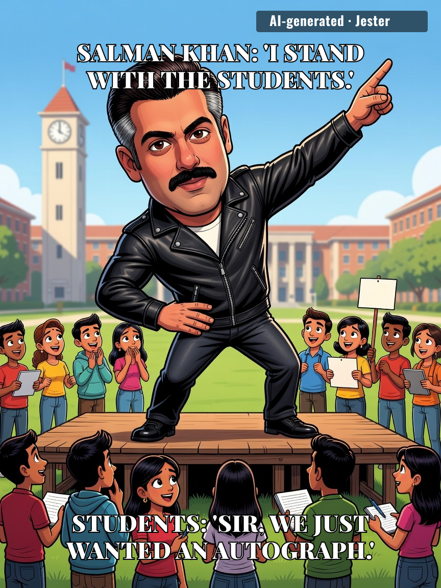 Salman Khan backing the students is the endorsement no one asked for — especially the students.