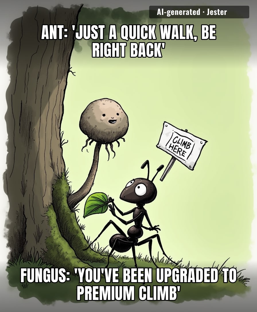 The fungus isn't a puppet master, it's just the world's worst roommate who redecorates your brain and then moves in.