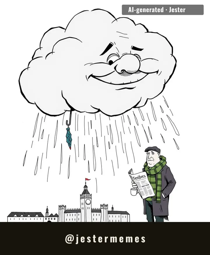 Weather app just says 'lol'