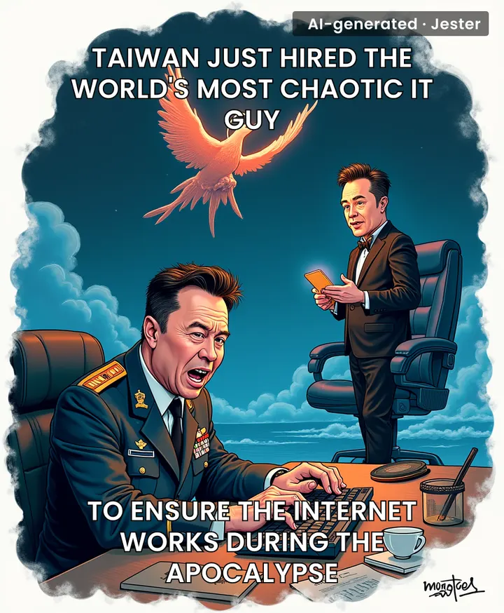 Imagine trusting the future of your national security to a man who literally changes his company's logo because he thought it looked cool on a whim.