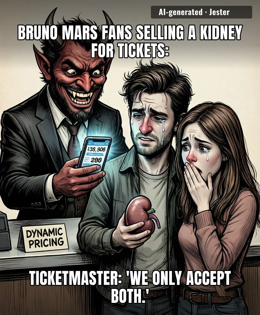 Ticketmaster's dynamic pricing is so aggressive, Bruno Mars fans are now haggling with their landlords over a payment plan for the nosebleed section.