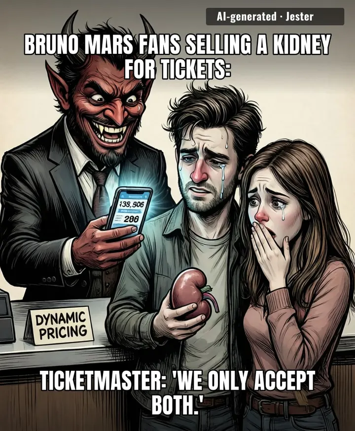 Ticketmaster's dynamic pricing is so aggressive, Bruno Mars fans are now haggling with their landlords over a payment plan for the nosebleed section.