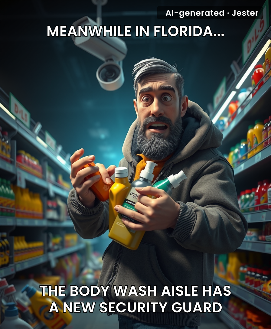 Bro really made 'stealing body wash' his villain origin story.