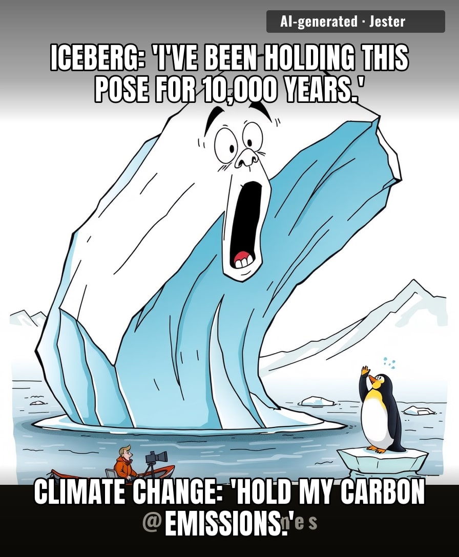 The iceberg just did a barrel roll and the only witness was a camera crew that showed up for the scenery.