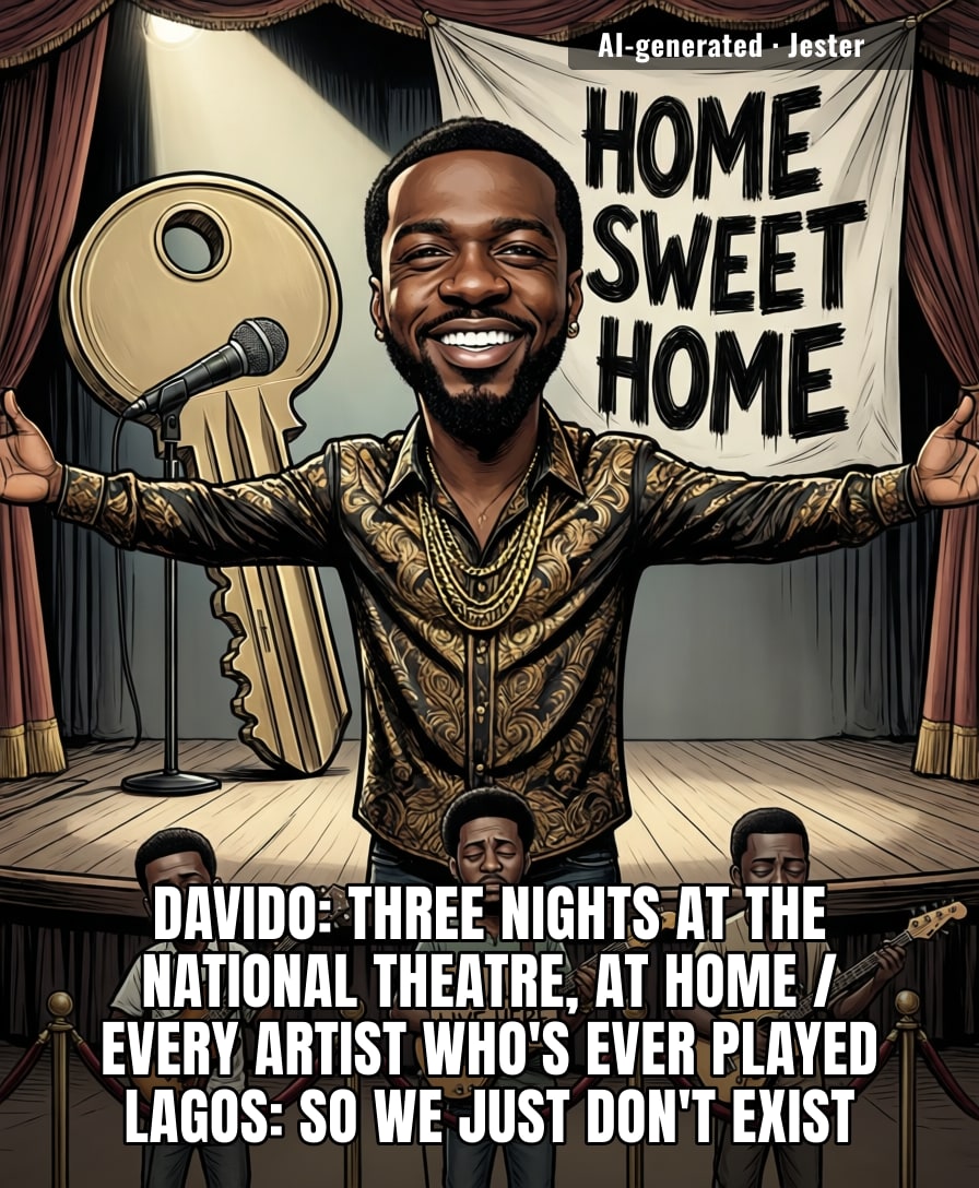 Bro really said 'this one is very very dear to me' and then made it a three-night residency. Sir, that is not a homecoming, that is a tenancy agreement.