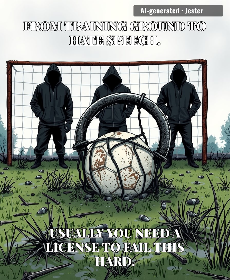 It takes a special kind of talent to go from grassroots football to a neo-Nazi manifesto, but clearly, consistency is dead.