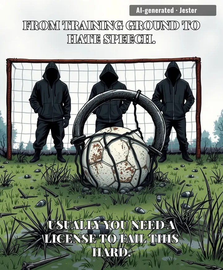 It takes a special kind of talent to go from grassroots football to a neo-Nazi manifesto, but clearly, consistency is dead.