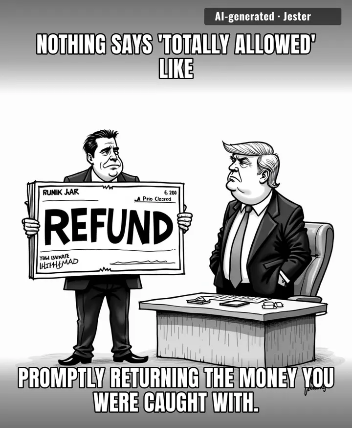 When you have to issue a refund to keep the optics clean, but you still need everyone to know you’re the victim here.