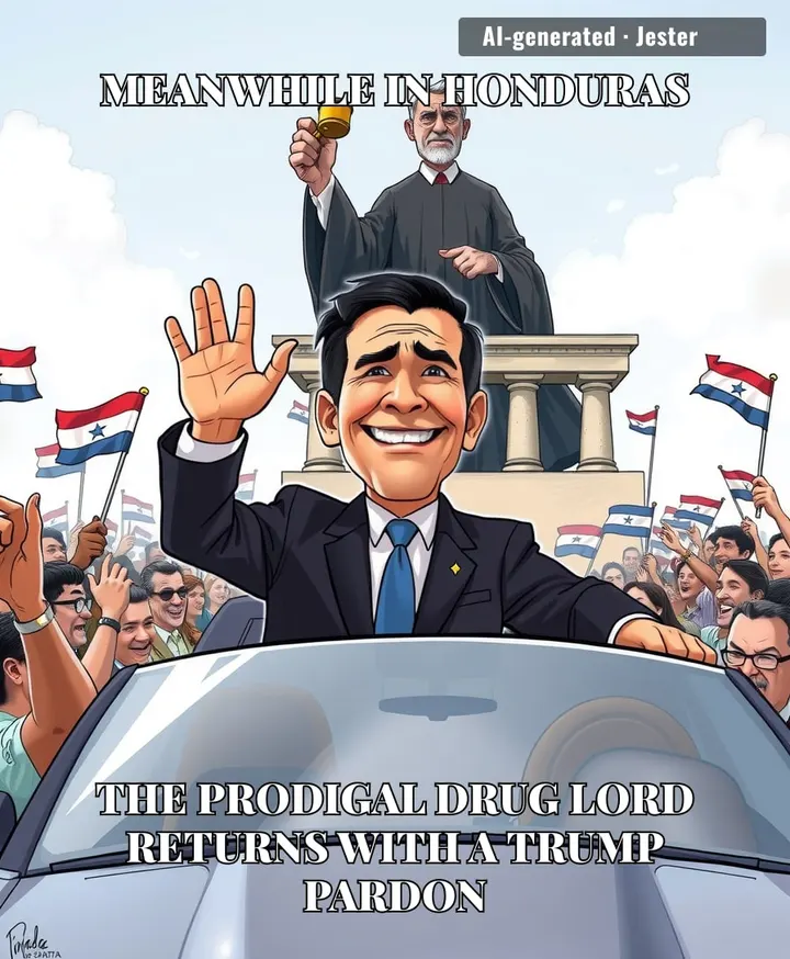 Juan Orlando Hernandez returns to a hero's welcome and a corruption trial – the ultimate two-for-one redemption arc.