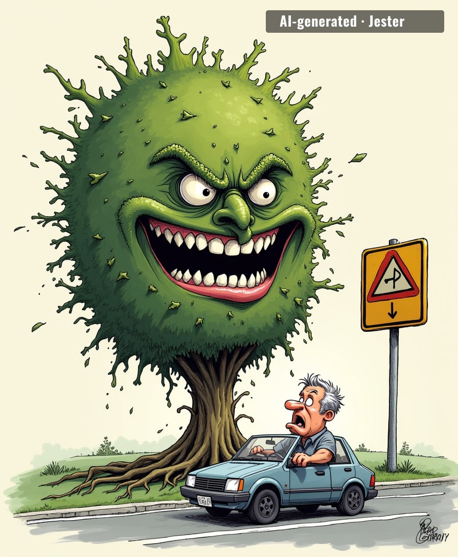 Nature waited four billion years to unionize, and its first demand was our road signs.