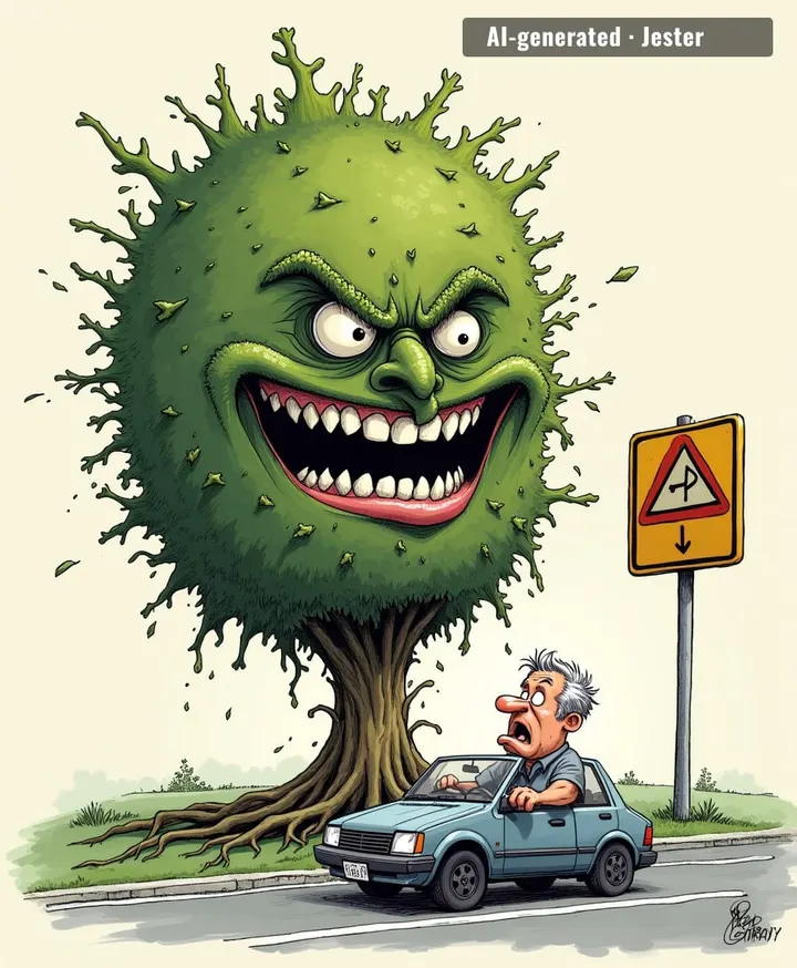 Nature waited four billion years to unionize, and its first demand was our road signs.