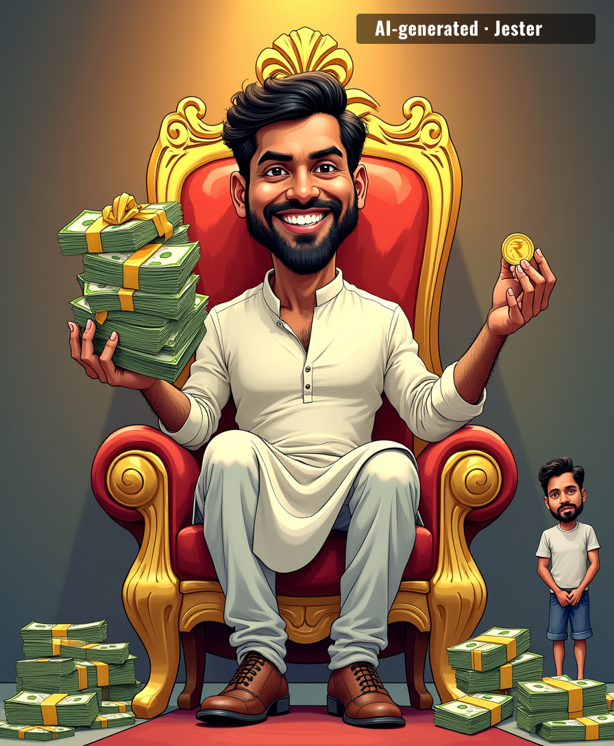 How do you say 'you're not that famous' in rupees? Very, very loudly.