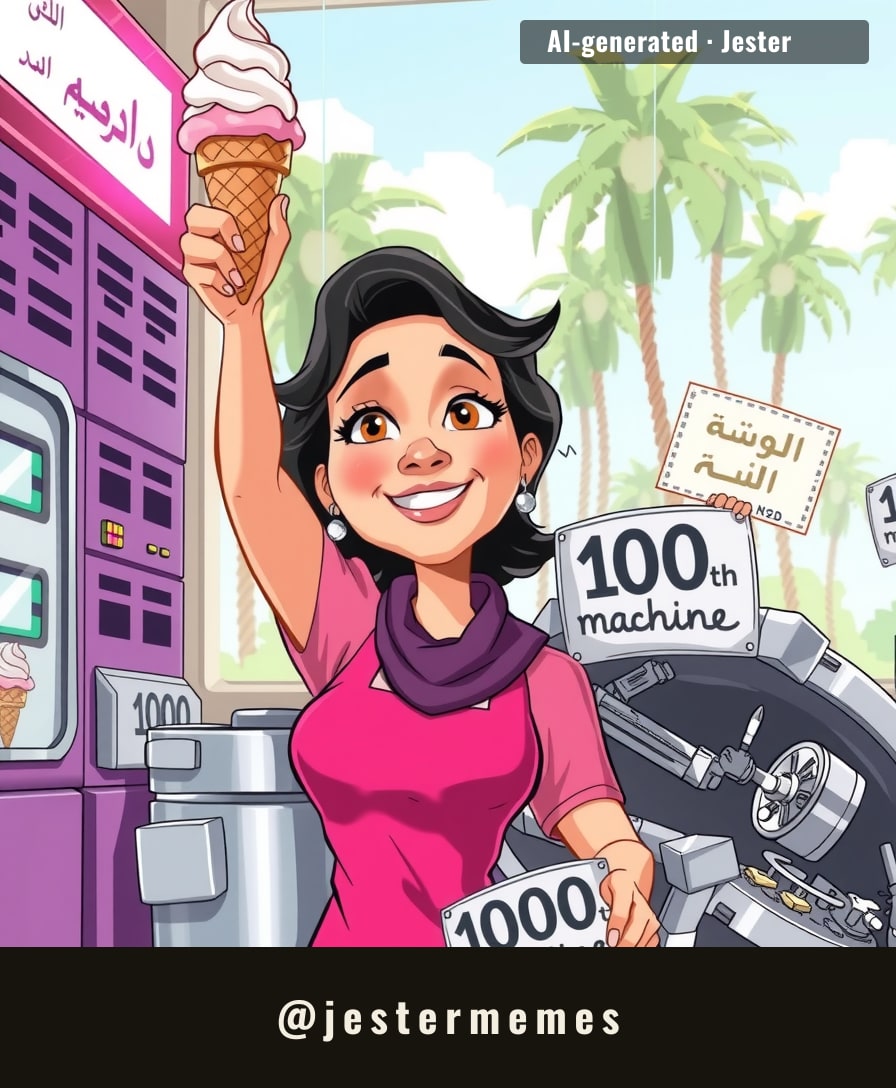 Who needs a gym when you can get your arm workout churning date soft serve?