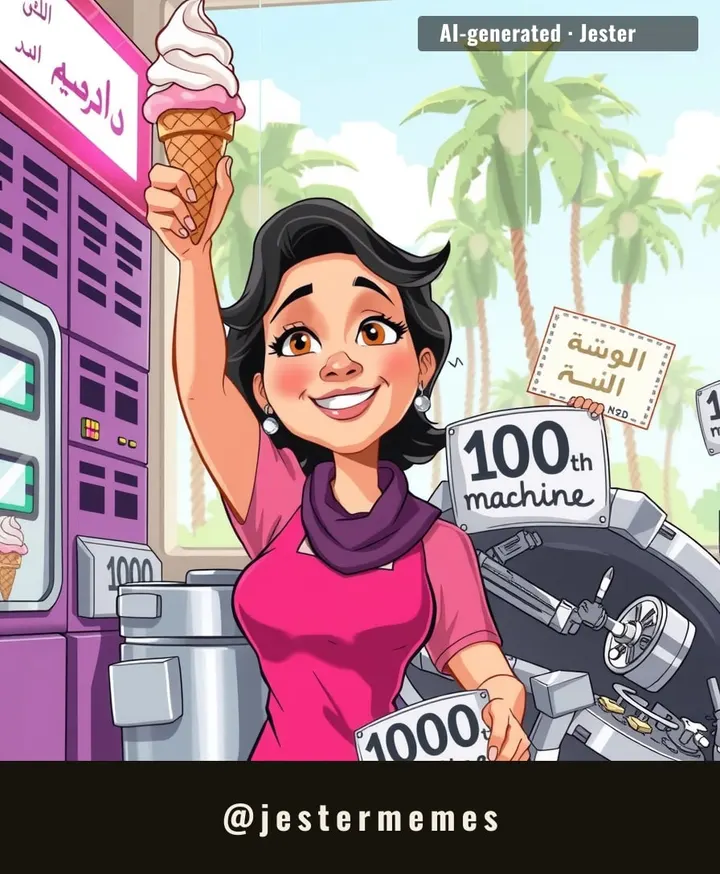 Who needs a gym when you can get your arm workout churning date soft serve?