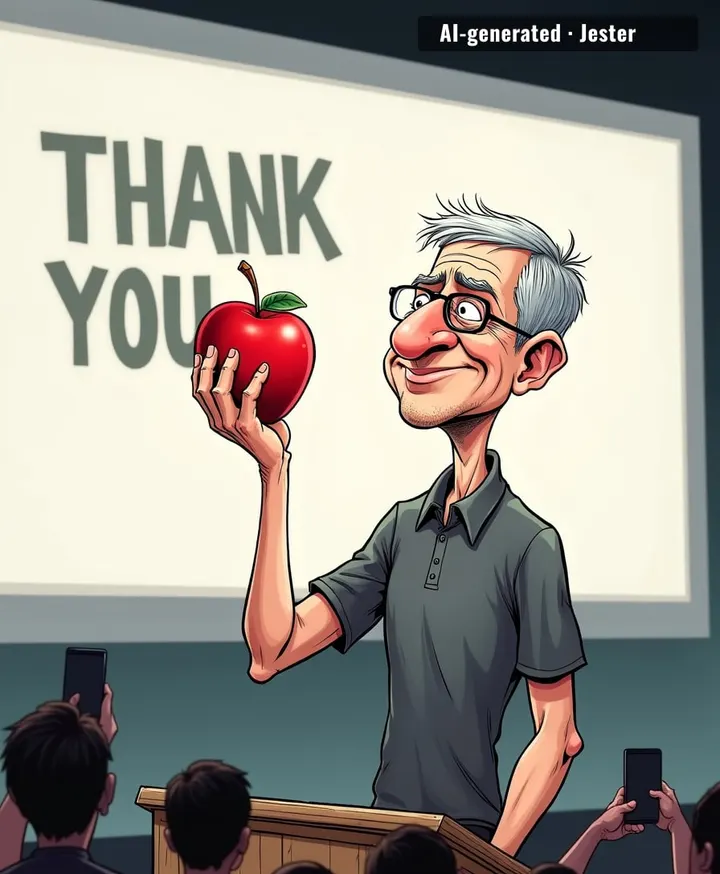 He's leaving the company he ran better than anyone expected, and all he gets is a 'thanks for the watch' — the Apple Watch, specifically, which he'll now have to buy retail.