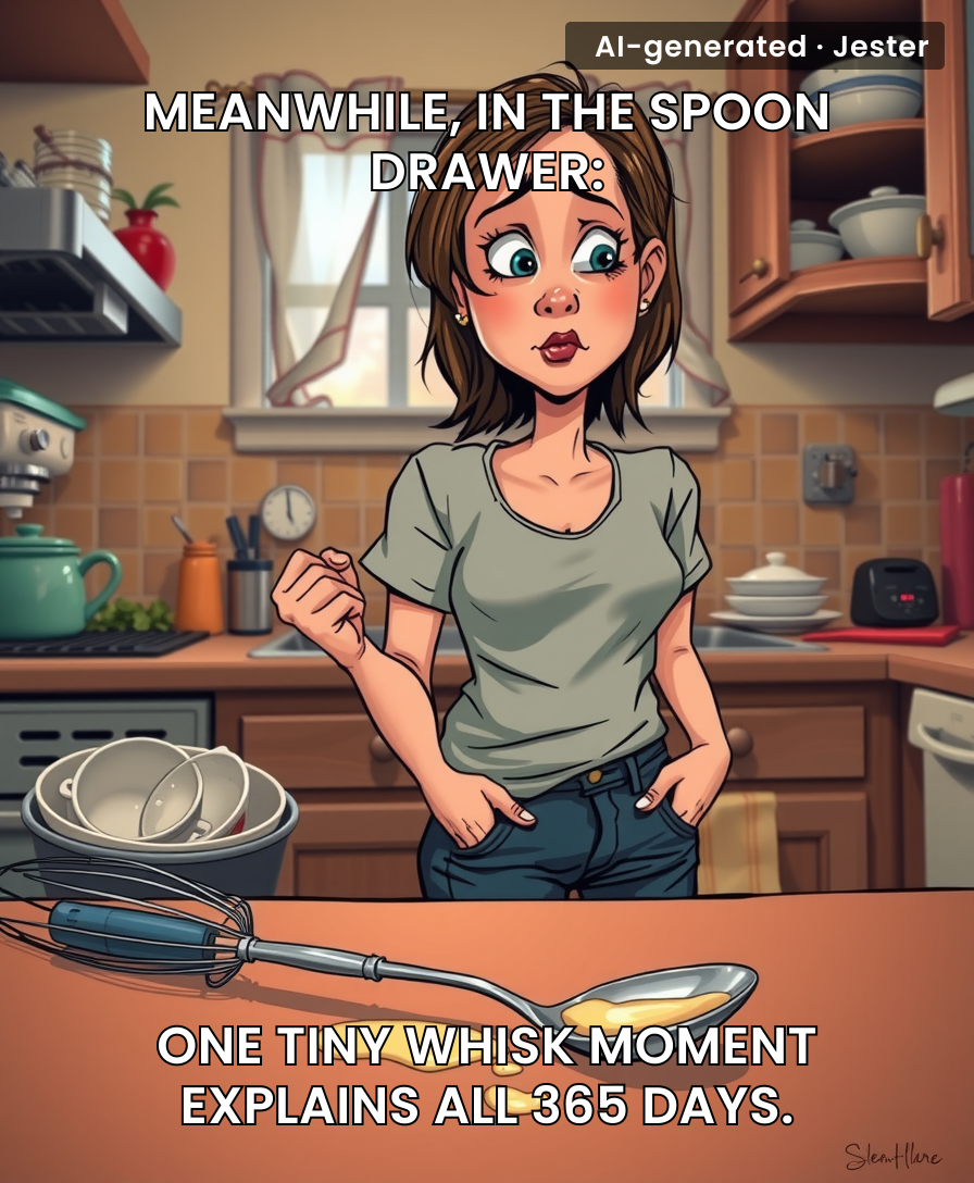 The spoon drawer is a museum of passive-aggressive cooking habits.