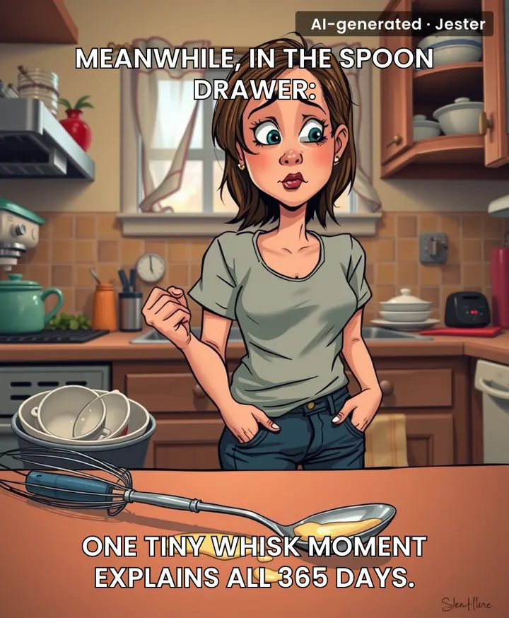 The spoon drawer is a museum of passive-aggressive cooking habits.