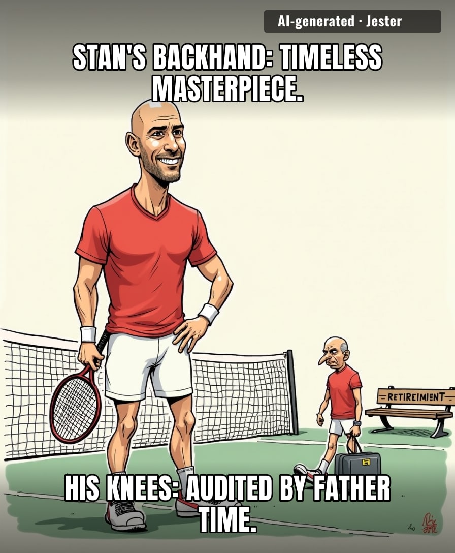 Stan Wawrinka's knees have officially requested a recount from the ATP.