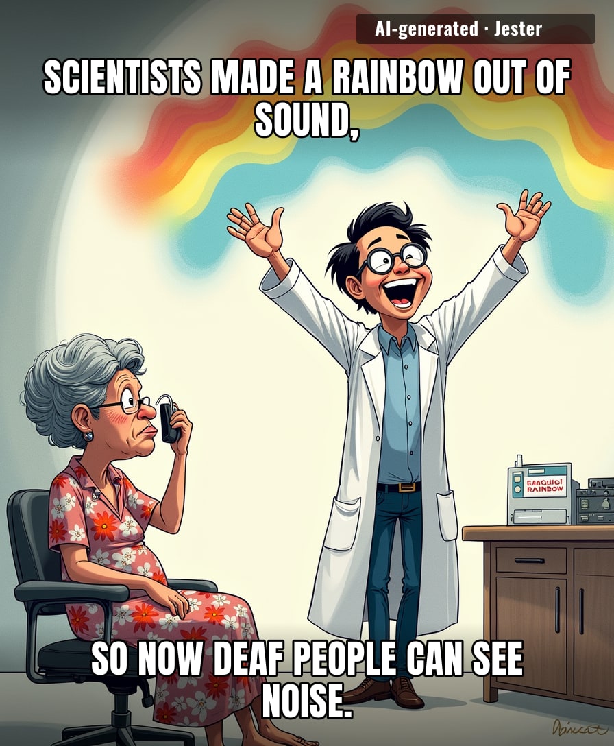 Finally, a rainbow you can't take a picture of and post to Instagram.