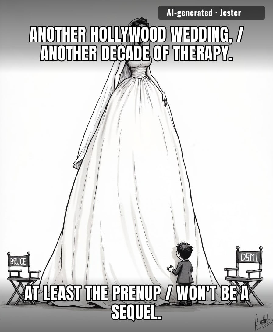 We really act like these celebrity weddings are public service announcements / instead of just content for the next inevitable divorce documentary.
