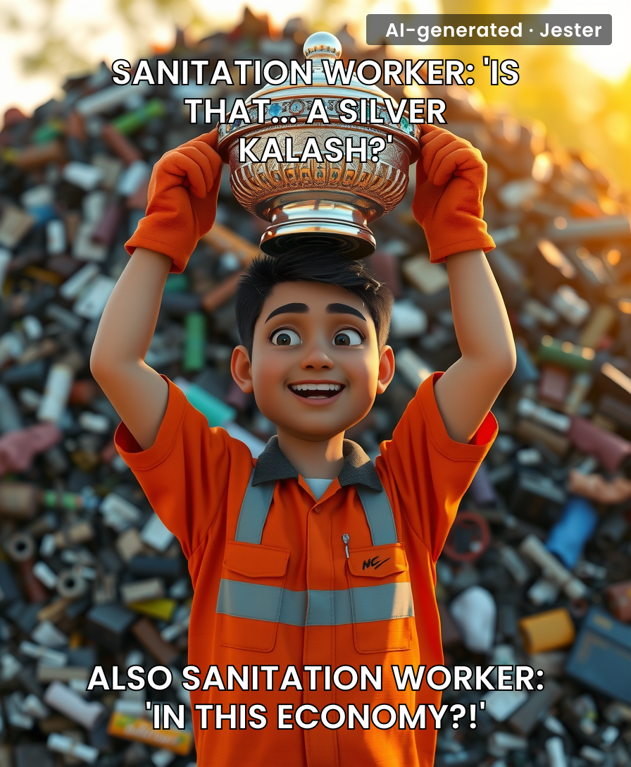 When you think your day is just garbage, but then you pull out a 2kg silver kalash.