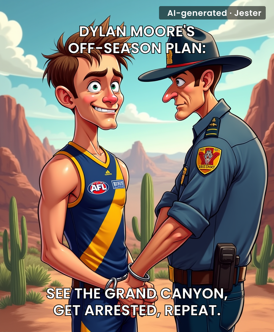 Dylan Moore went to Arizona to 'find himself' — and he did, right there on the mugshot website.