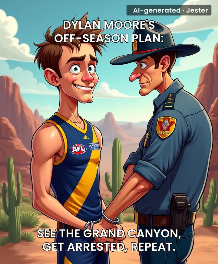 Dylan Moore went to Arizona to 'find himself' — and he did, right there on the mugshot website.