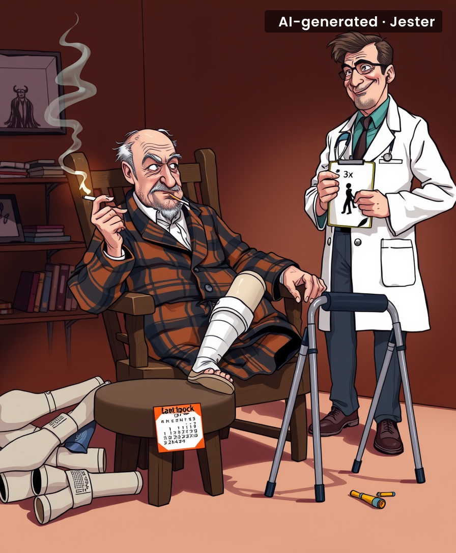 Elderly smokers react to fracture risk study with the same enthusiasm they have for calcium supplements.