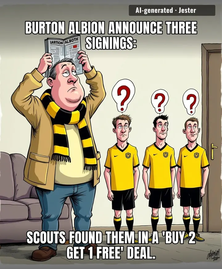 Burton Albion's transfer strategy is just ordering from the football equivalent of a mystery box.