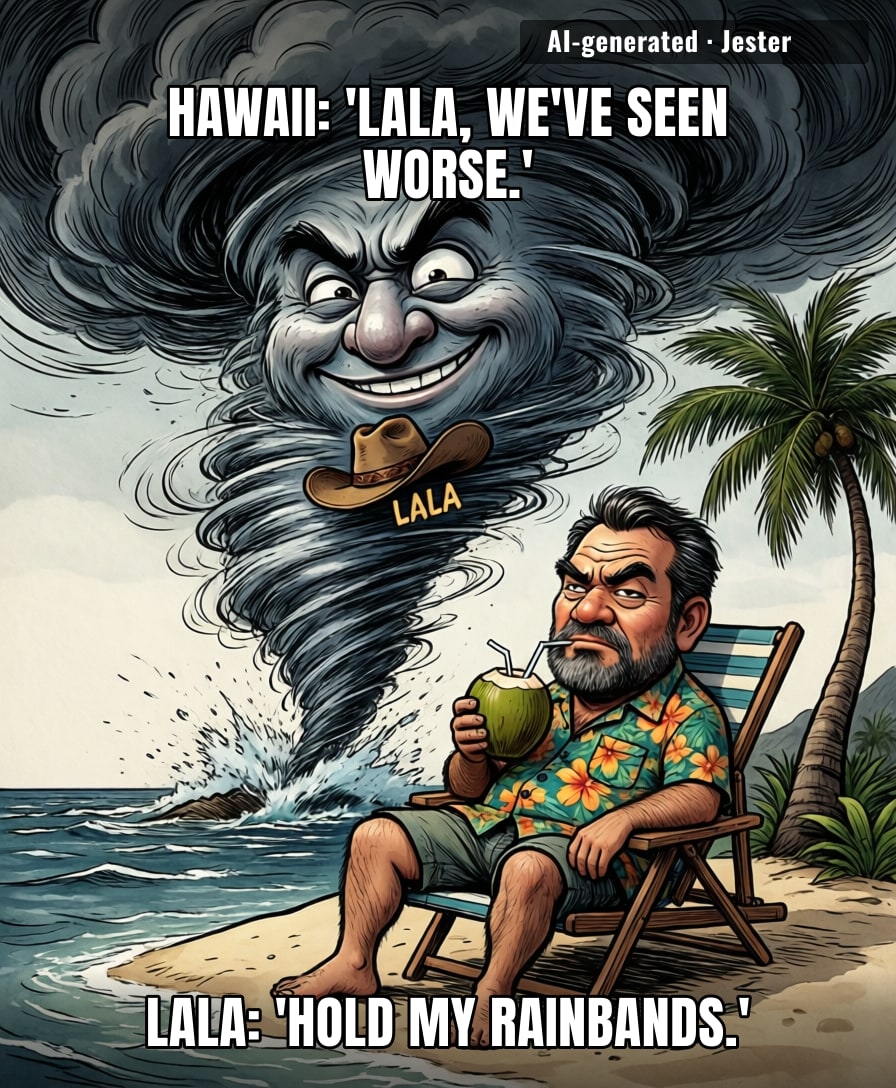Mother Nature named a storm Lala and Hawaii still didn't cancel brunch.