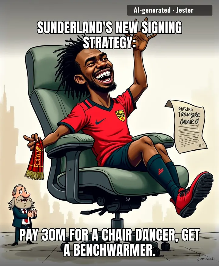 Somewhere, a chair is doing a victory lap after Fofana's career took a harder fall than his dance moves.