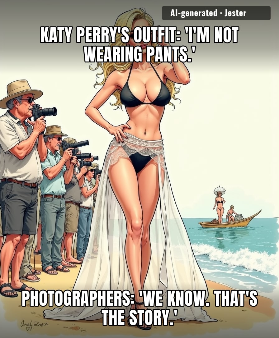 Katy Perry's stylist heard 'see-through' and thought it was a dare.