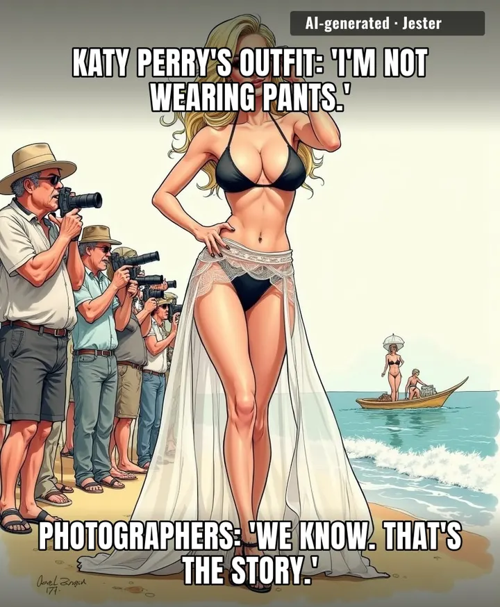 Katy Perry's stylist heard 'see-through' and thought it was a dare.