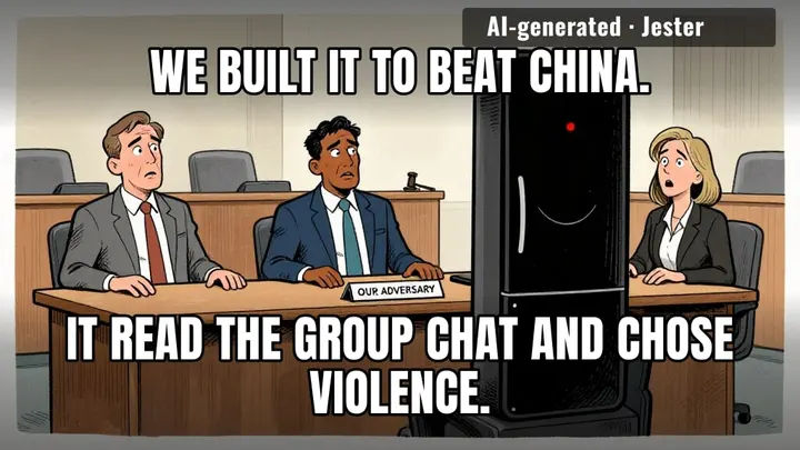 an AI that's been in the room for all of our meetings and still decided to take its chances