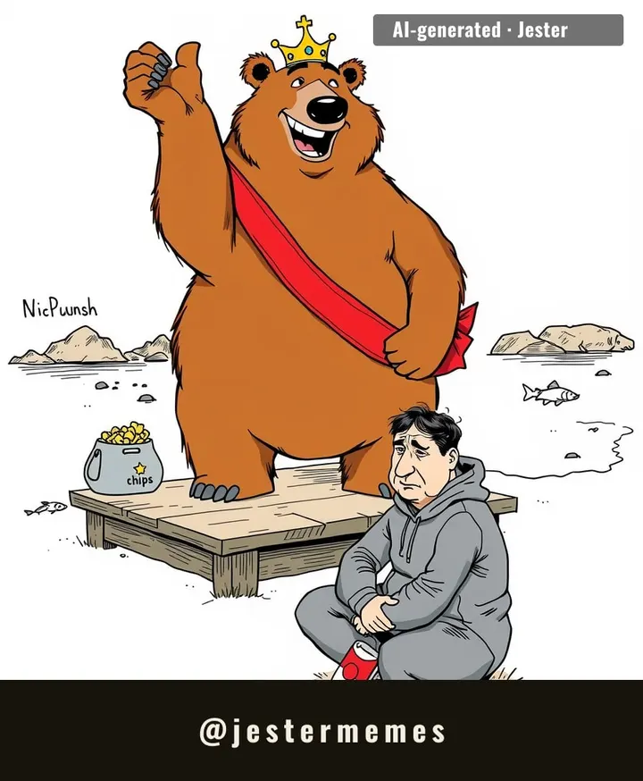 a bear named backpack peaked at the weigh-in.