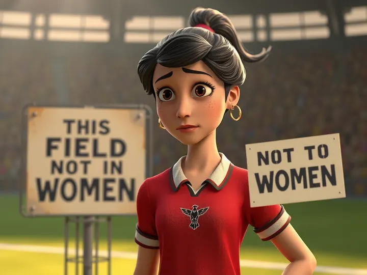 The FA banned women's football in 1921, claiming the sport was 'not fitted for females.'