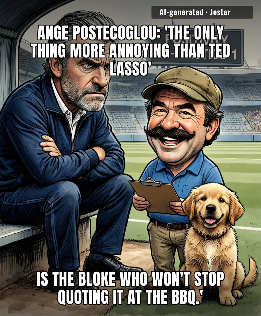 Ange's real gripe with Ted Lasso isn't the optimism — it's that every Aussie now expects him to manage like a scripted sitcom character.