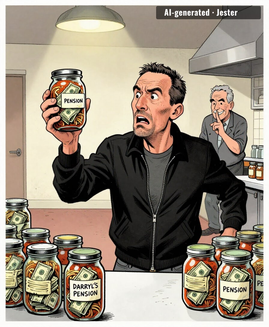 twelve million hidden in spaghetti jars and nobody thought to check the pantry for six years