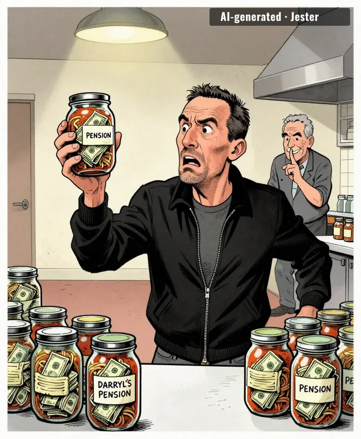 twelve million hidden in spaghetti jars and nobody thought to check the pantry for six years