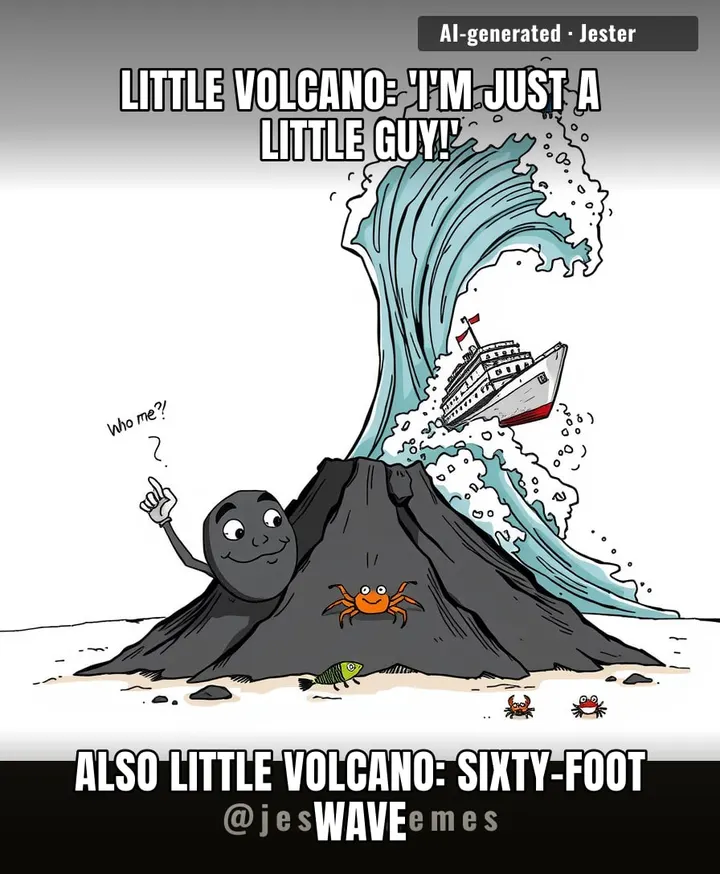 Small volcanoes: compensating since 2024.