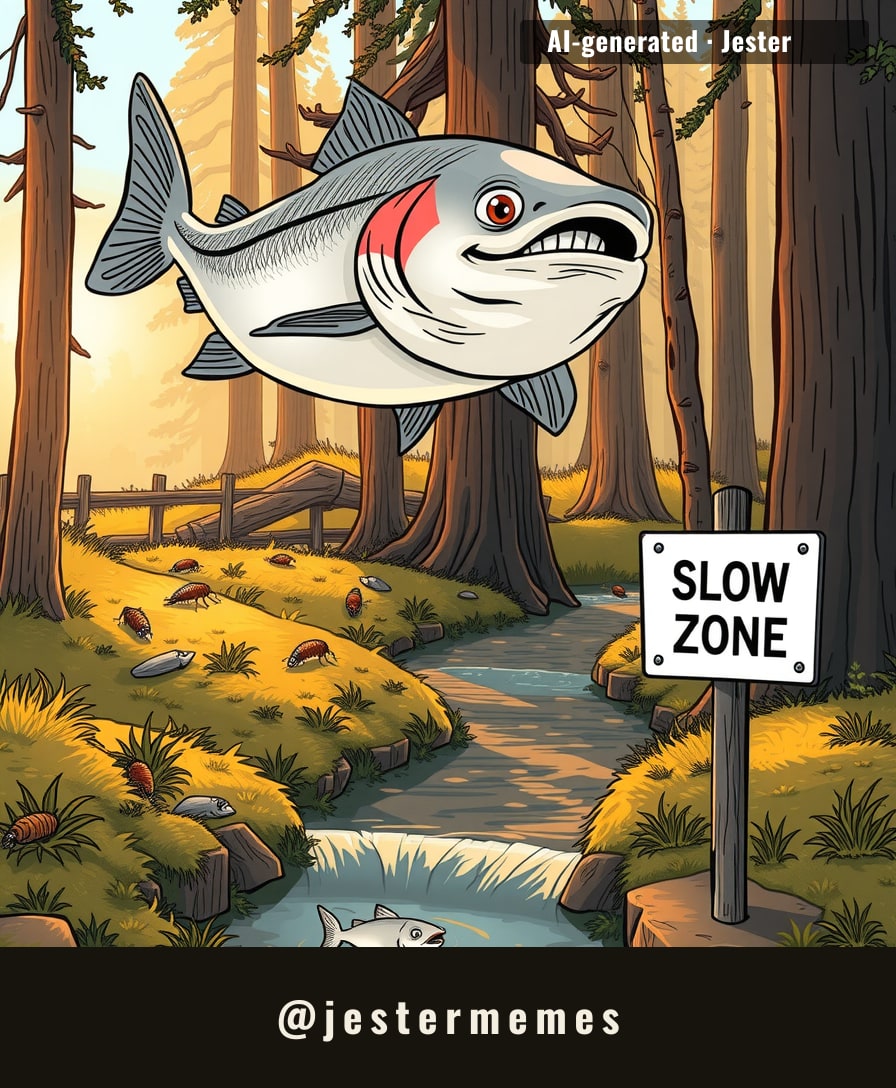 A creek gets its swamp back, and salmon double their growth rate—turns out fish also hate traffic jams.
