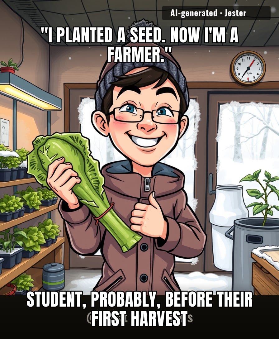 From empty boot rooms to -40°C winters, these kids are growing salad in places where even lettuce needs a parka.