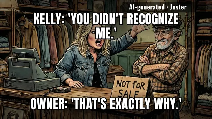 store owner saying 'it wasn't for sale' is the most Brooklyn way to say 'we didn't know who you were.'