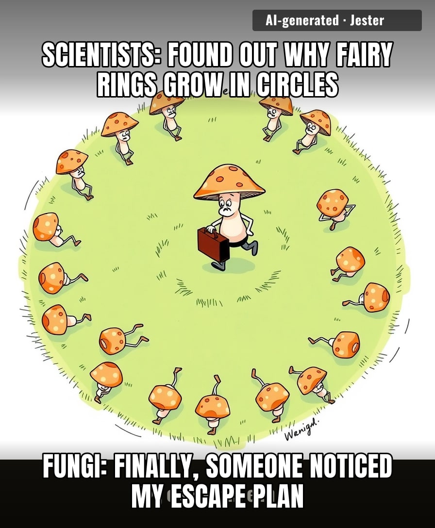 The real mystery is why we needed a DNA study to learn that fungi, like every freelancer, leave once their old neighborhood turns toxic.