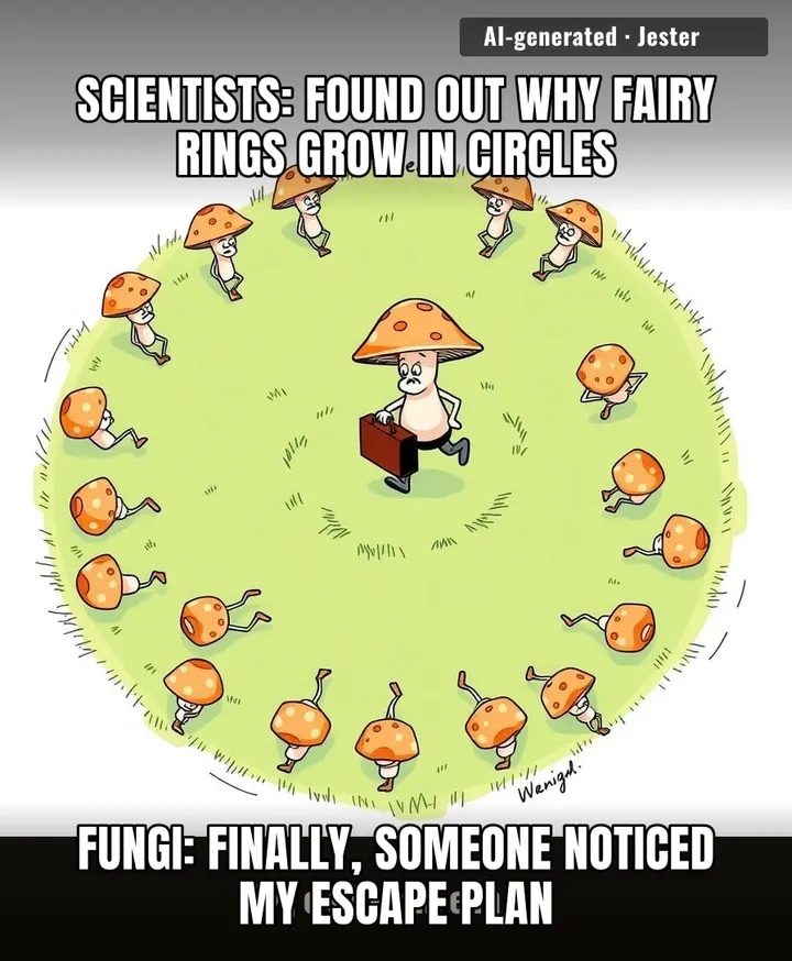 The real mystery is why we needed a DNA study to learn that fungi, like every freelancer, leave once their old neighborhood turns toxic.