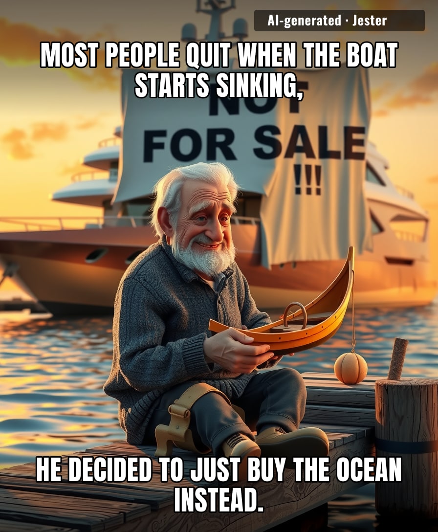 When your side hustle turns into a 400-million-dollar pension plan you decide to ignore.