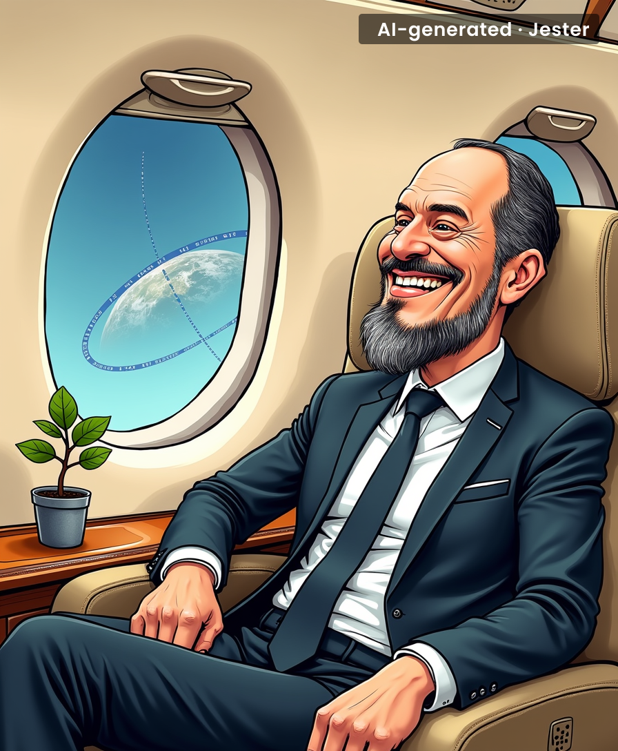 FIFA chief's jet: two laps around Earth; his climate promises: zero.