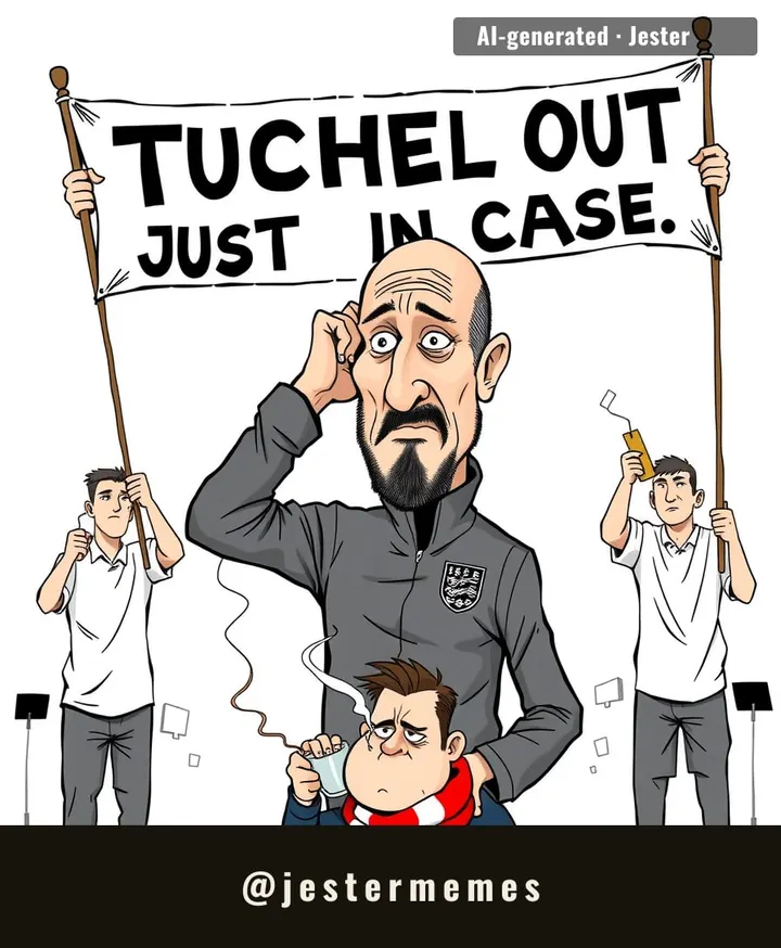 England fans have already printed the 'Tuchel Out' banner. The ink's just drying.