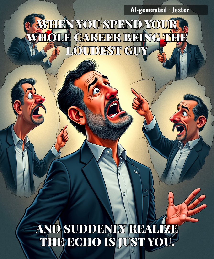 The only thing more exhausting than listening to Ted Cruz is realizing he’s currently trapped in a mirror maze of his own making.