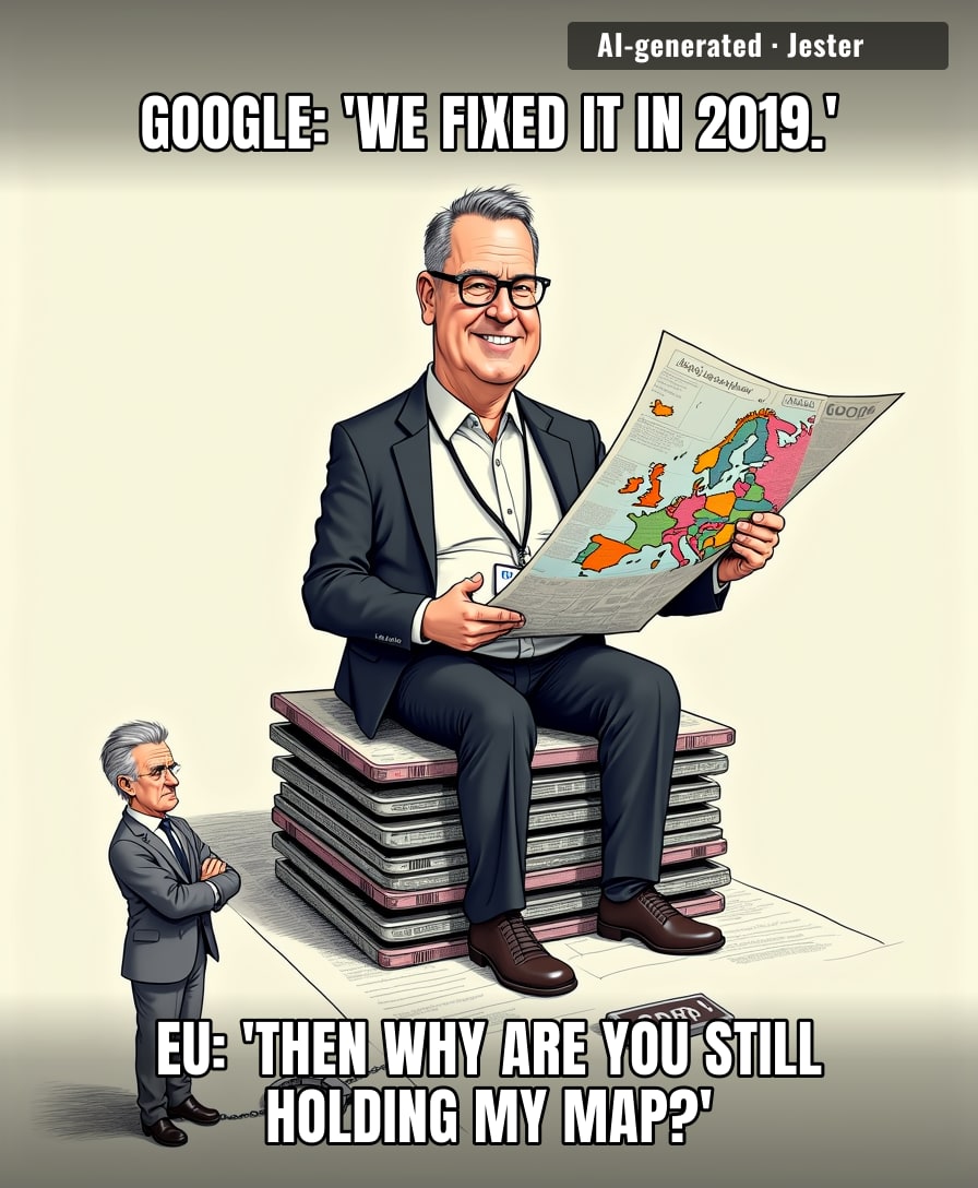 Google says it can tell you where you are. The EU says it can't tell you why it knows.